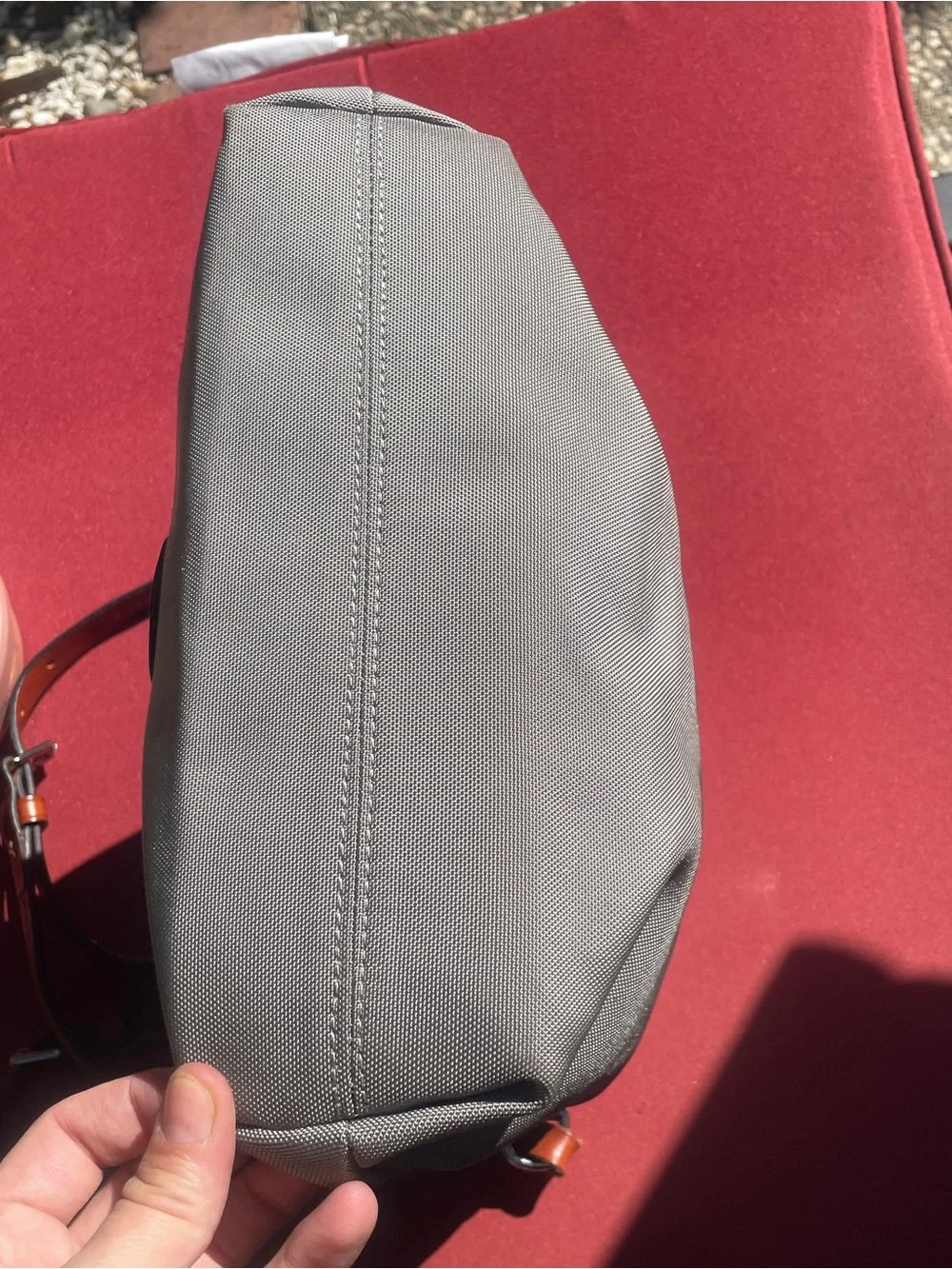 Dooney & Bourke Grey Nylon Canvas Crossbody